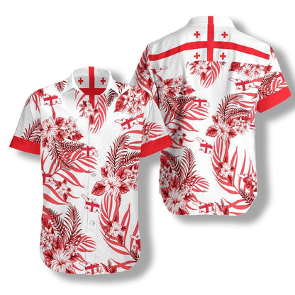 Georgia Proud Ez05 0907 Hawaiian Aloha Shirt Hawaiian Shorts Beach Short Sleeve, Hawaiian Shirt Gift, Christmas Gift