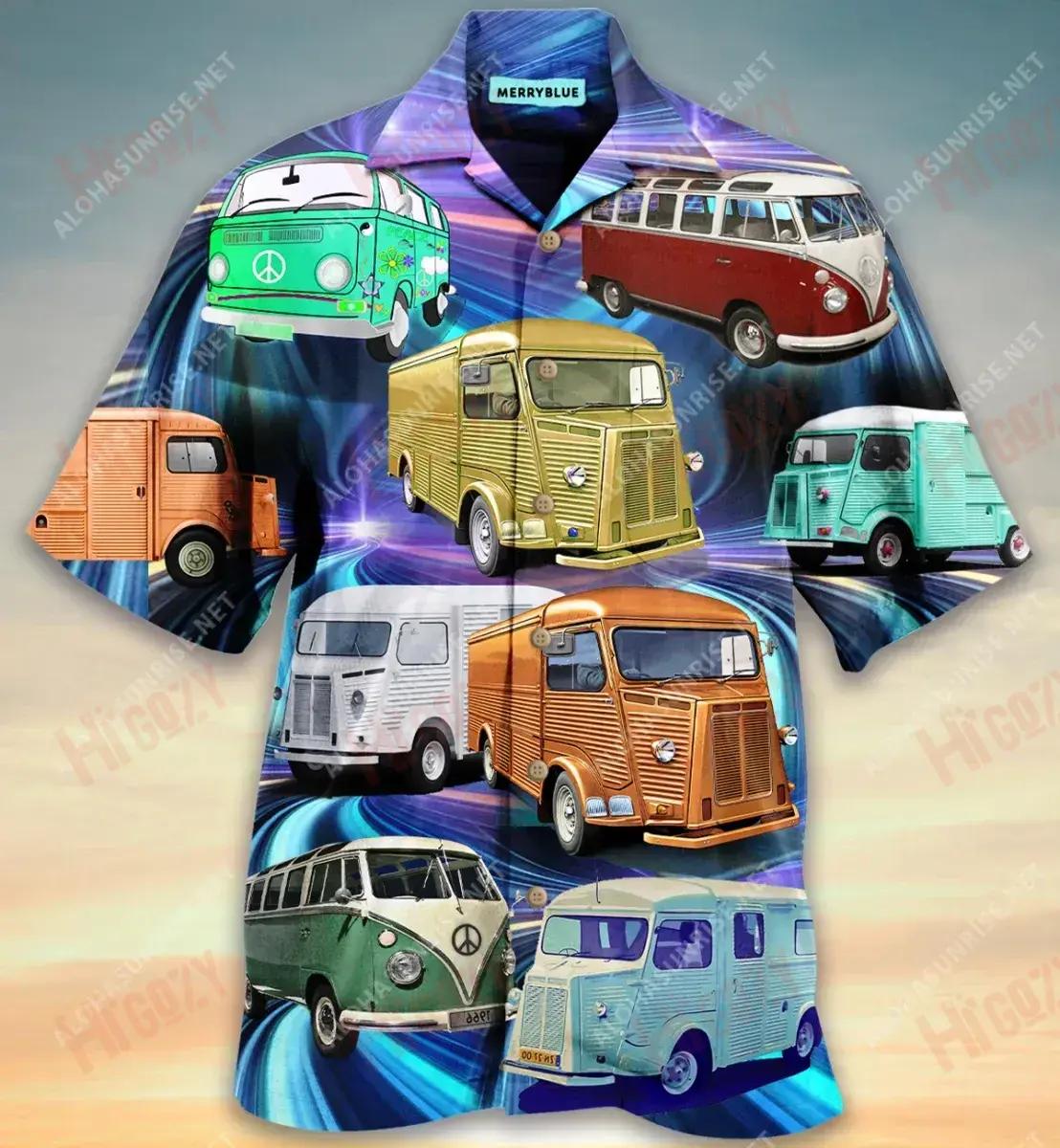 Home Is Where I Park It Unisex Short Sleeve Shirt Vacation Hawaiian T Shirts Custom Hawaiian Shirts Hawaiian Shirts For Men, Hawaiian Shirt Gift, Christmas Gift