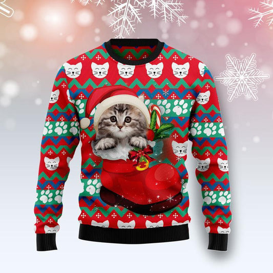 Cat Socks Ugly Christmas Sweater, Christmas Ugly Sweater,Christmas Gift,Gift Christmas 2022
