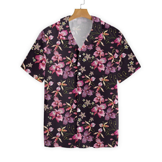 Floral On The Dark Design Hawaiian Shirt,Hawaiian Shirt Gift, Christmas Gift