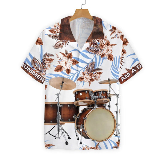 I Am A Drummer Pattern Hawaiian Shirt, Hawaiian Shirt Gift, Christmas Gift