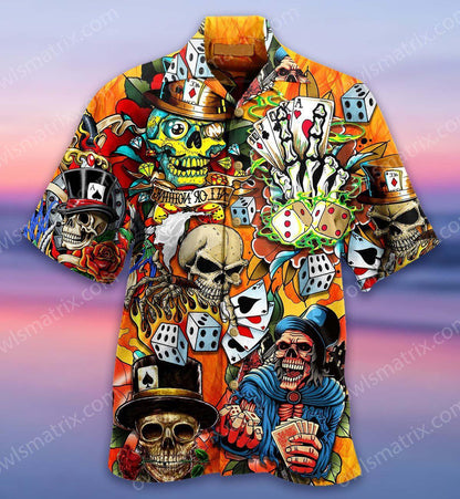 Skull Life Style - Hawaiian Shirt, Hawaiian Shirt Gift, Christmas Gift