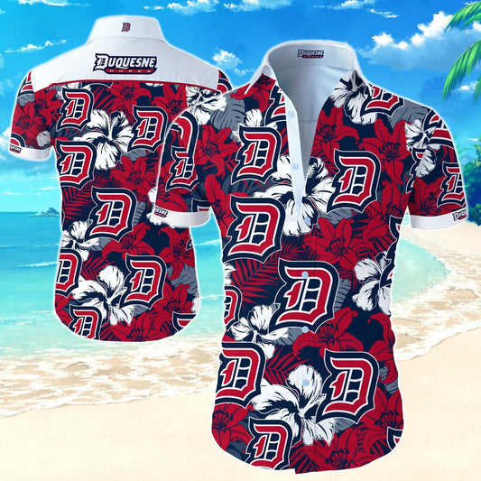 Duquesne Dukes Hawaiian Shirt_Hawaiian Shirt Gift, Christmas Gift