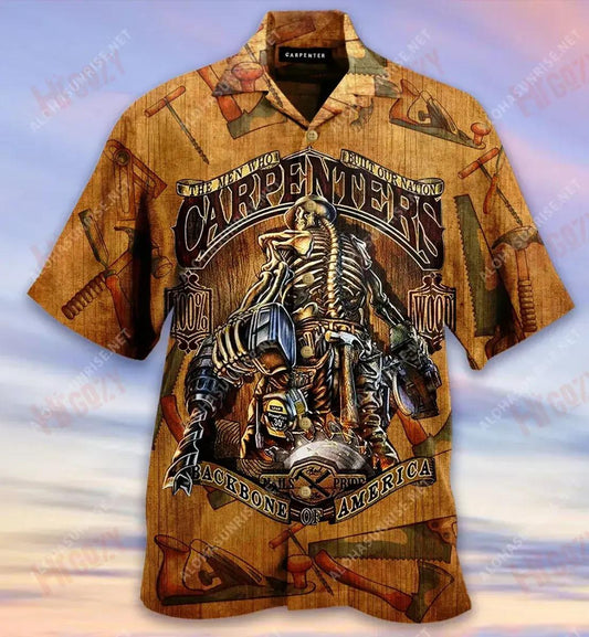 Measure Twice, Cut Once Carpenter Short Hawaiian Shirt Vacation Hawaiian T Shirts Tactical Hawaiian Shirt Funny Hawaiian Shirts, Hawaiian Shirt Gift, Christmas Gift