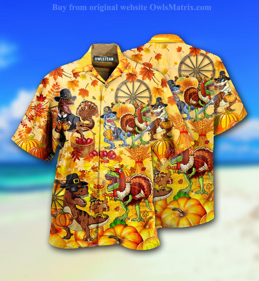 Dinosaurs Love Autumn Limited - Hawaiian Shirt, Hawaiian Shirt Gift, Christmas Gift