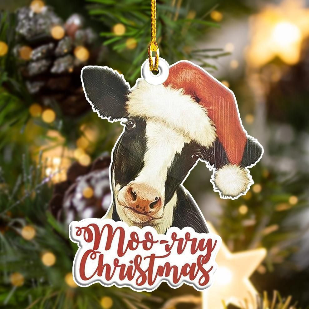 Cow Moorry Christmas Shape Ornament, Christmas Gift, Christmas Decoration