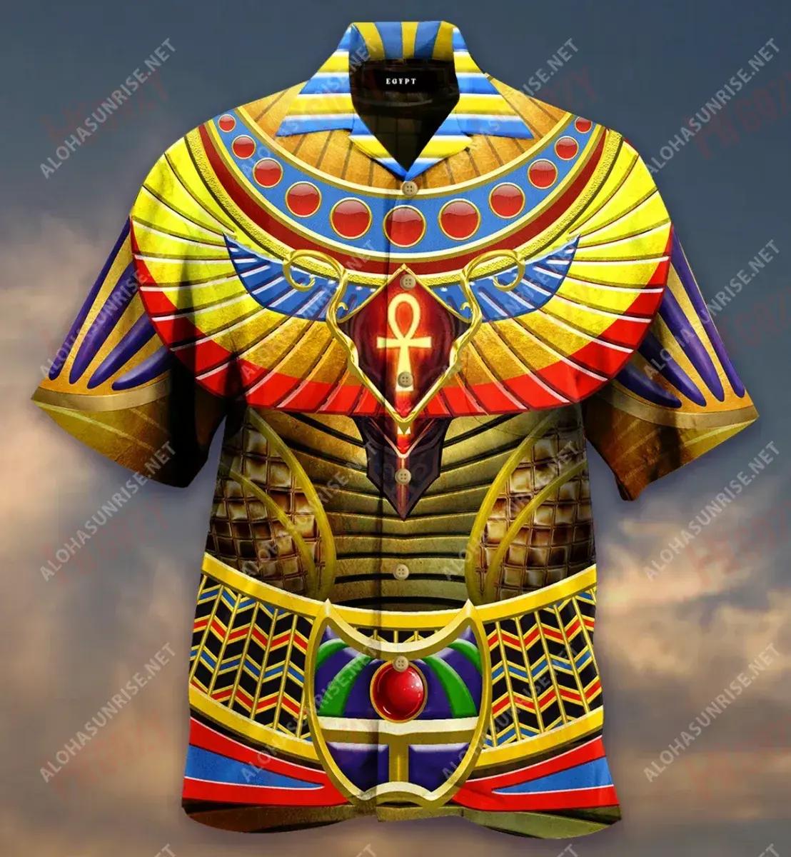 Egyptian God Armor Will Protect Yourlife Short Hawaiian Shirt Summer Short Sleeve Tactical Hawaiian Shirt Funny Hawaiian Shirts, Hawaiian Shirt Gift, Christmas Gift