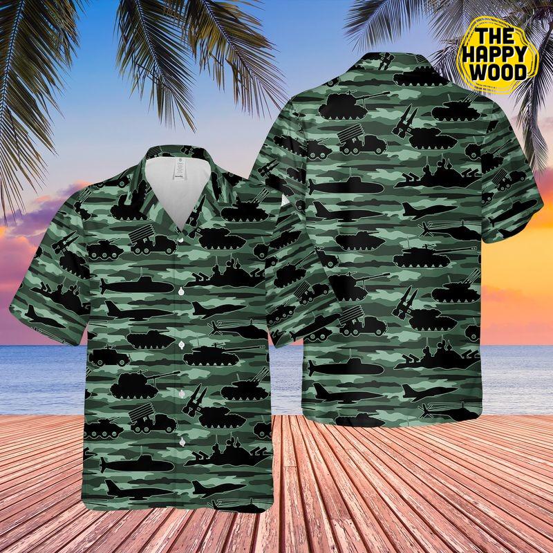 Army Equipment Hawaiian Hawaii Shirt, Hawaiian Shirt Gift, Christmas Gift