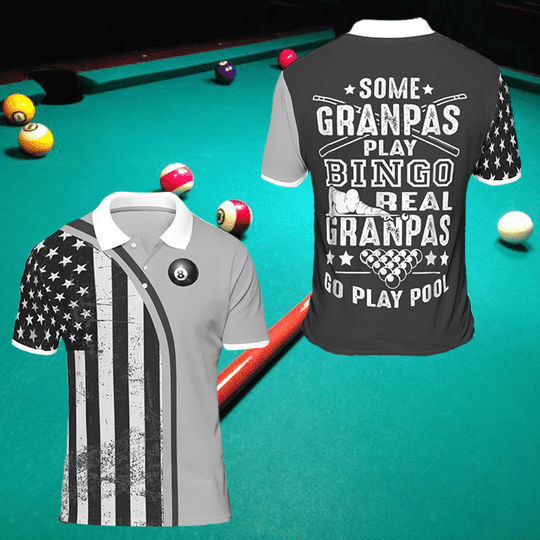 USA Flag And Billiard Design Hawaiian Shirt, Hawaiian Shirt Gift, Christmas Gift