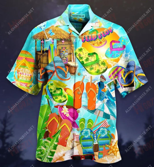 Flip-Flops Are My Favorite Summer Shoes Unisex Hawaiian Shirt Vacation Short Sleeve Hawaiian Crazy Shirts Hawaiian Shirts For Women, Hawaiian Shirt Gift, Christmas Gift