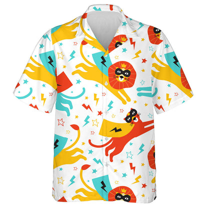 Lion And Panther Super Hero Wih Srart Lighter Hawaiian Shirt, Hawaiian Shirt Gift, Christmas Gift