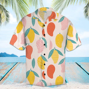 Amazing Mango With Different Pattern Illustration Hawaiian Shirt, Hawaiian For Gift