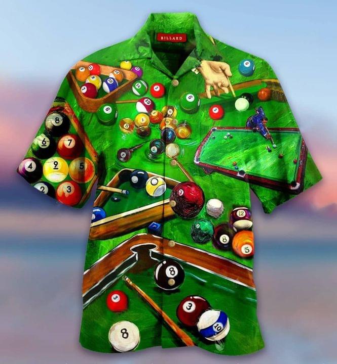 Pool Billiards Hawaiian Shirt, Hawaiian Shirt Gift, Christmas Gift