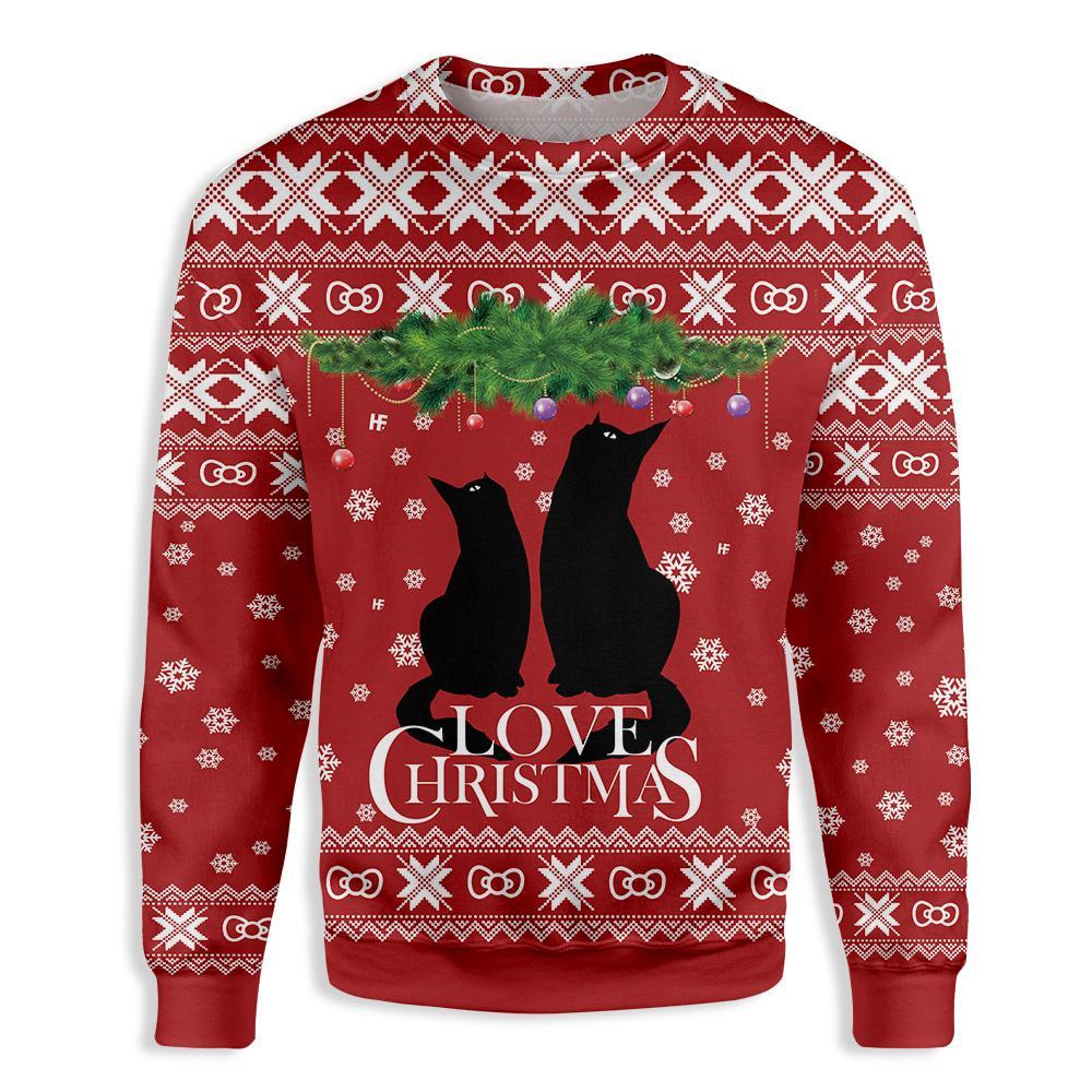 Cat Love Christmas Ugly Christmas Sweater, Christmas Ugly Sweater,Christmas Gift,Gift Christmas 2022