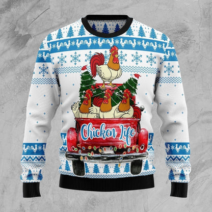 Chicken Life Ugly Christmas Sweater, Christmas Ugly Sweater,Christmas Gift,Gift Christmas 2022