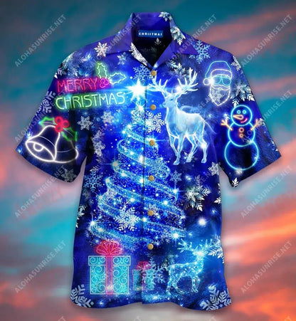 Let'S Get Lit Christmas Unisex Short Hawaiian Shirt Vacation Hawaiian T Shirts Tactical Hawaiian Shirt Hawaiian Shirts For Men, Hawaiian Shirt Gift, Christmas Gift