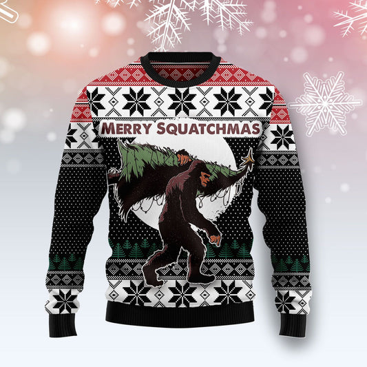 Bigfoot Squatchmas Ugly Christmas Sweater, Christmas Ugly Sweater,Christmas Gift,Gift Christmas 2022