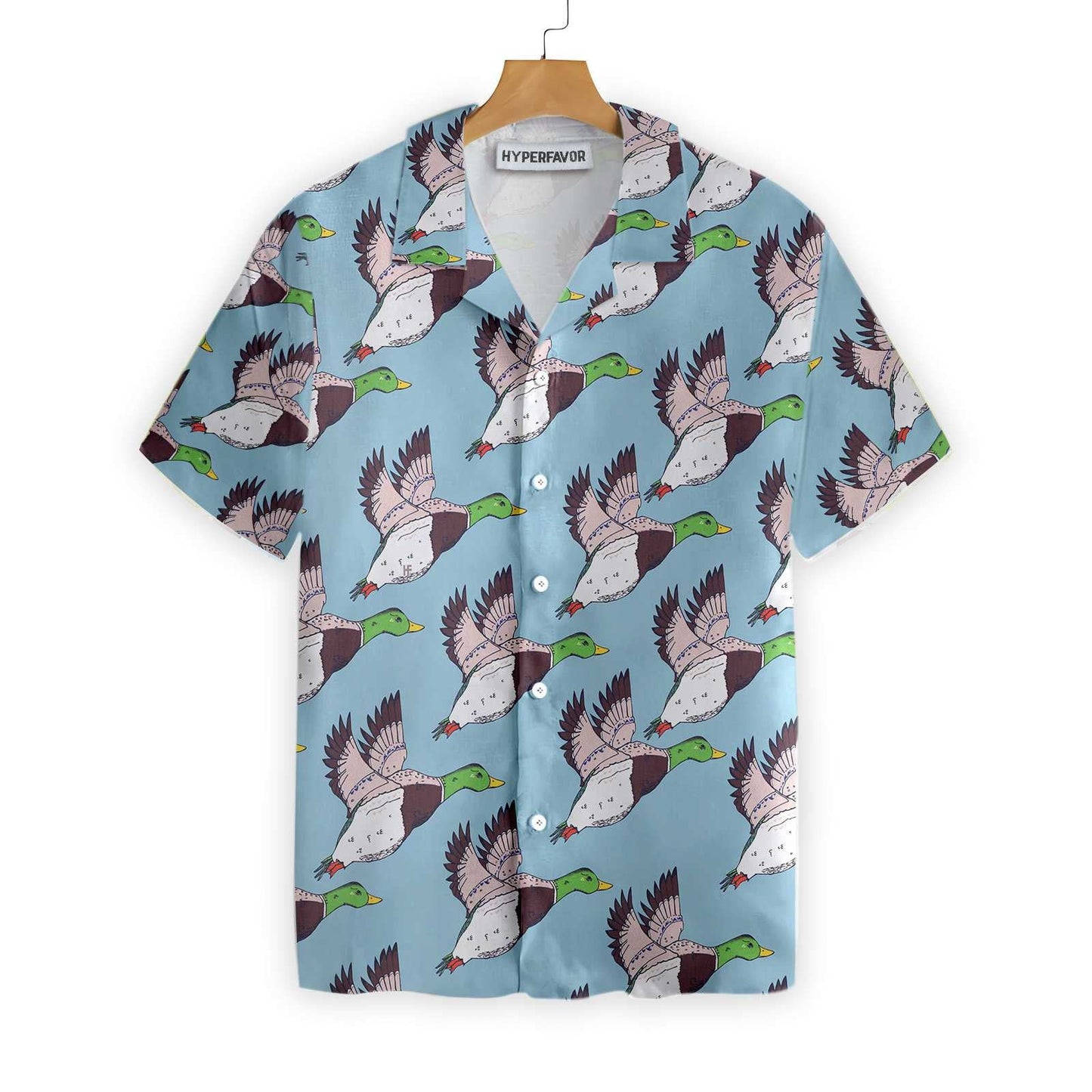 Flying Ducks Time Of Hunting Design Hawaiian Shirt,Hawaiian Shirt Gift, Christmas Gift