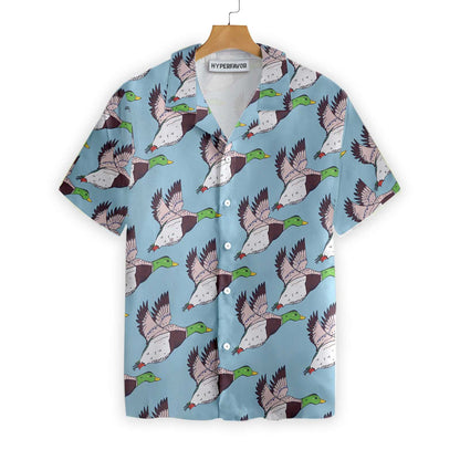 Flying Ducks Time Of Hunting Design Hawaiian Shirt,Hawaiian Shirt Gift, Christmas Gift