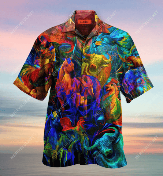 Find Proud Farmer Unisex Hawaiian Shirt_ Hawaiian Shirt Gift, Christmas Gift
