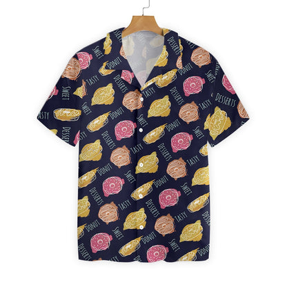 Pink And Yellow Donut Tasty Sweet Pattern Hawaiian Shirt, Hawaiian Shirt Gift, Christmas Gift