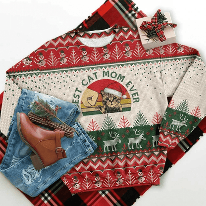 Best Cat Ever Ugly Christmas Sweater, Christmas Ugly Sweater,Christmas Gift,Gift Christmas 2022
