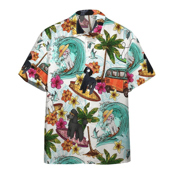 Summer Dog Watercolor Design Hawaiian Shirt,Hawaiian Shirt Gift, Christmas Gift