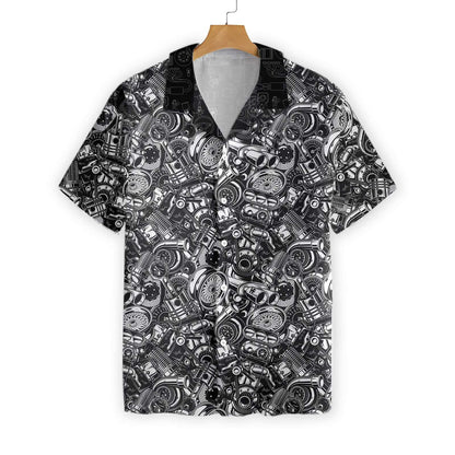 Classic Design Hawaiian Shirt Repair Even Dead On Dark Background, Hawaiian Shirt Gift, Christmas Gift