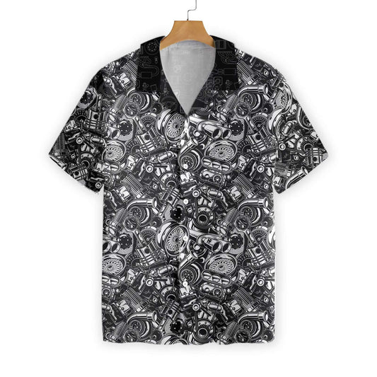 Classic Design Hawaiian Shirt Repair Even Dead On Dark Background, Hawaiian Shirt Gift, Christmas Gift