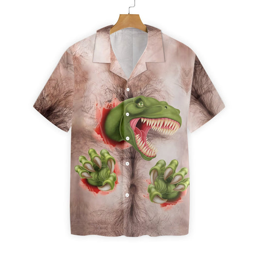 Carnivore From The Inside Dinosaur Unique Design Hawaiian Shirt, Hawaiian Shirt Gift, Christmas Gift