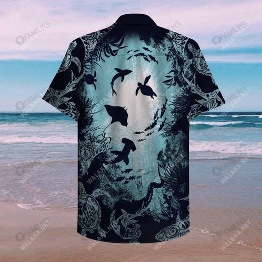 Aquarium Life Unisex Hawaiian Shirt, Hawaiian Shirt Gift, Christmas Gift