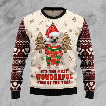 Chihuahua The Most Beautiful Time Ugly Christmas Sweater,Christmas Ugly Sweater,Christmas Gift,Gift Christmas 2022