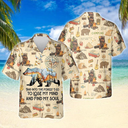 Ideal Design Hawaiian Shirt And Into The Forest I Go Camping, Hawaiian Shirt Gift, Christmas Gift