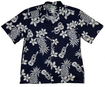 Ukulele Party Hawaiian Aloha Shirt Hawaiian Shorts Beach Short Sleeve, Hawaiian Shirt Gift, Christmas Gift