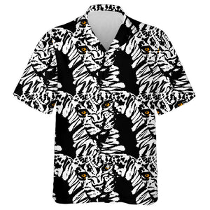 Wild African Leopard With Magic Mushrooms Hawaiian Shirt,Hawaiian Shirt Gift, Christmas Gift