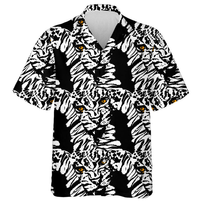 Wild African Leopard With Magic Mushrooms Hawaiian Shirt,Hawaiian Shirt Gift, Christmas Gift