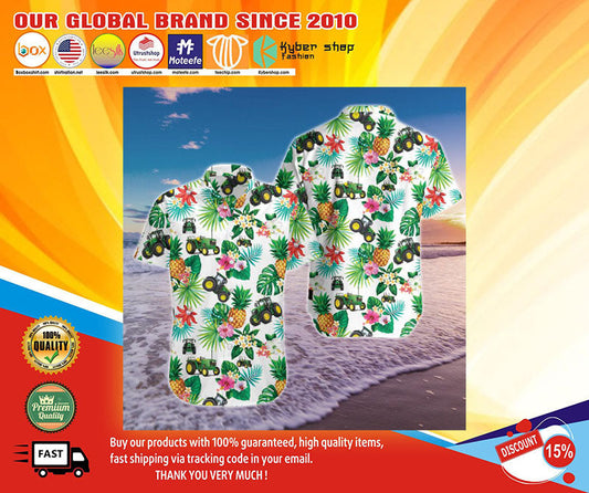 Tractor Hawaiian Shirt, Hawaiian Shirt Gift, Christmas Gift