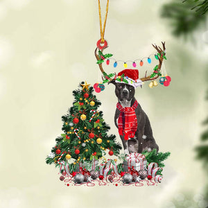 American Pitbull Terrier-Christmas Tree Gift Hanging Christmas Plastic Hanging Ornament, Christmas Ornament Gift, Christmas Gift, Christmas Decoration