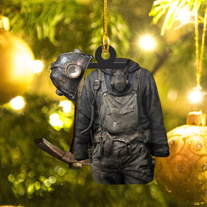 Coal Miner Christmas Ornament, Christmas Gift, Christmas Decoration