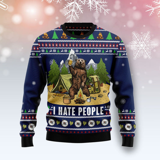 Camping I Hate People Ugly Christmas Sweater, Christmas Ugly Sweater,Christmas Gift,Gift Christmas 2024