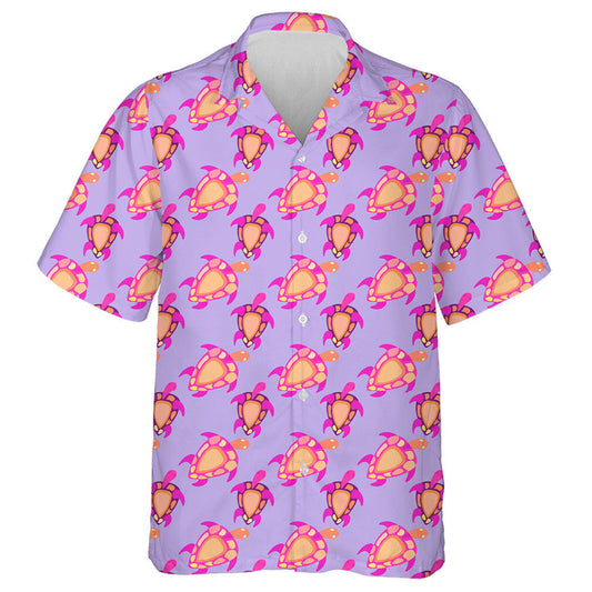 Tropical Blue Turtles And Bubbles On A Dark Blue Hawaiian Shirt, Hawaiian Shirt Gift, Christmas Gift