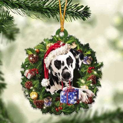 Dalmatian And Christmas Gift For Her Gift For Him Gift For Dalmatian Lover Ornament, Christmas Gift,Christmas Decoration