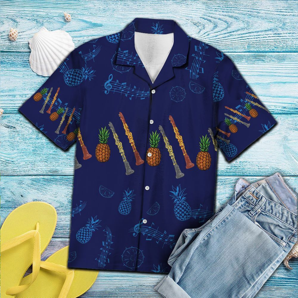 Clarinet Pineapple- Hawaiian Shirt_Hawaiian Shirt Gift, Christmas Gift