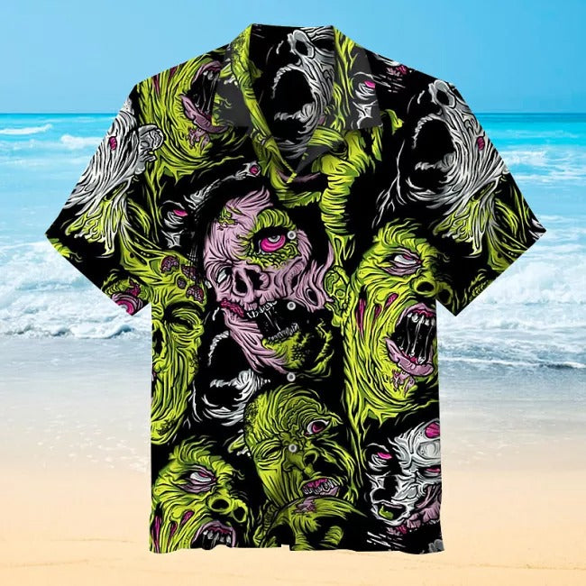 Zombie Hawaiian Shirt, Hawaiian Shirt Gift, Christmas Gift