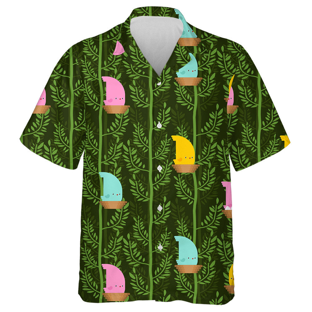 Colorful Red Cardinal Bird On Tree Background Hawaiian Shirt, Hawaiian Shirt Gift, Christmas Gift