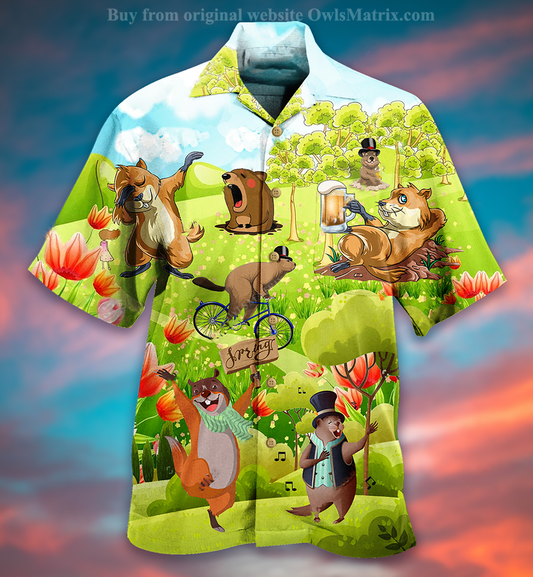 Animals Happy Dancing - Hawaiian Shirt, Christmas Gift