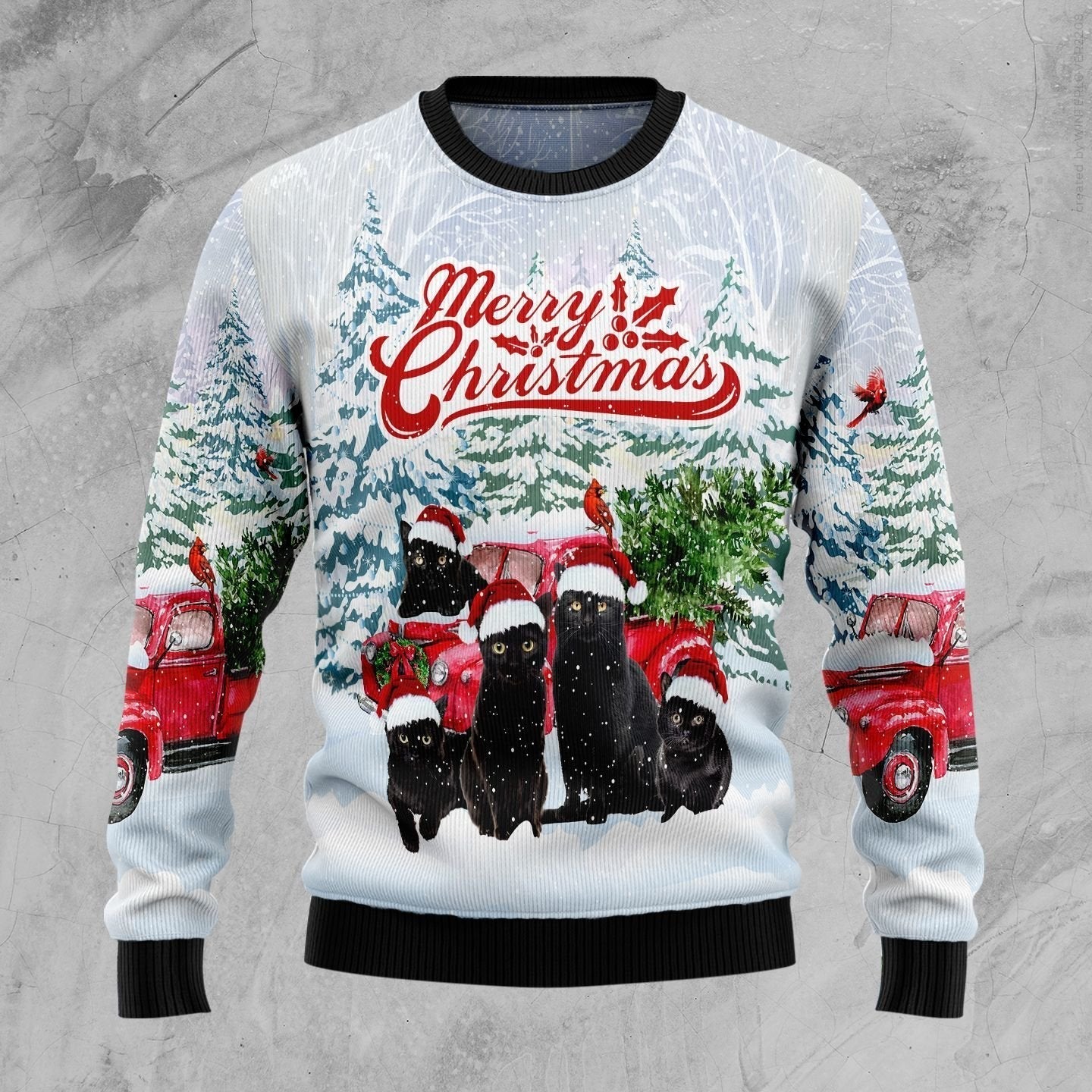 Black Cat Merry Christmas Ugly Christmas Sweater,Christmas Gift,Gift Christmas 2022