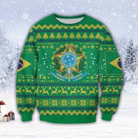 Brazil Ugly Christmas Sweater,Christmas Ugly Sweater,Christmas Gift,Gift Christmas 2022