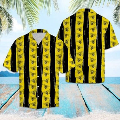 Bee Color Hawaiian Shirt Summer,Hawaiian Shirt Gift, Christmas Gift