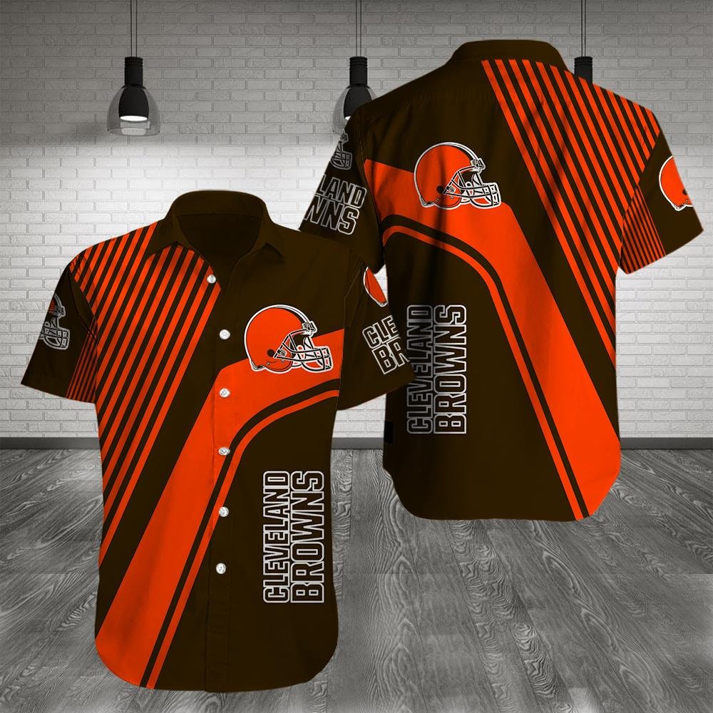 Cleveland Browns Hawaiian Shirt_Hawaiian Shirt Gift, Christmas Gift